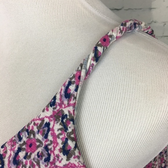 Banana Republic Modal Tank Top S Boho Whimsy Romantic Feminine Ruffle Coquette - Picture 5 of 9